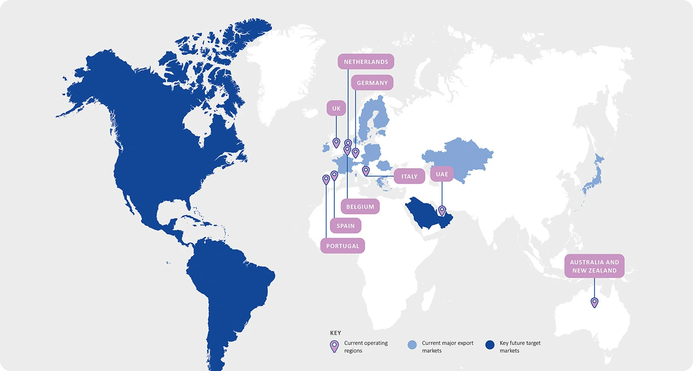 Animalcare operates in 10 countries across Europe and Asia-Pacific and exports to, approximately, 45 countries in Europe and worldwide.